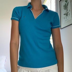 Collared V-neck Top